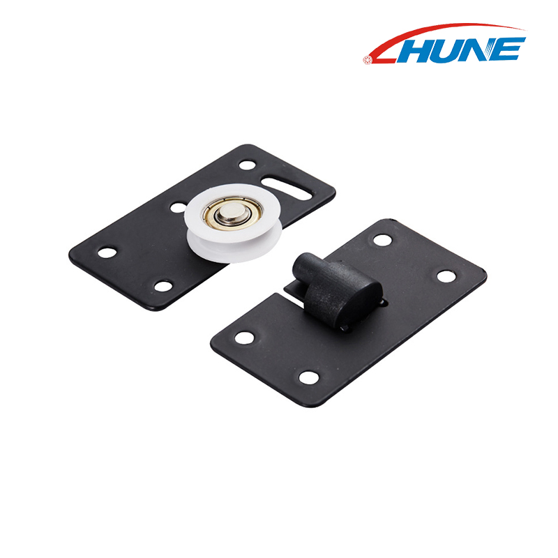 ワードローブハードウェア家具キャビネット調節可能な引き戸ローラーナイロンスライドローラー